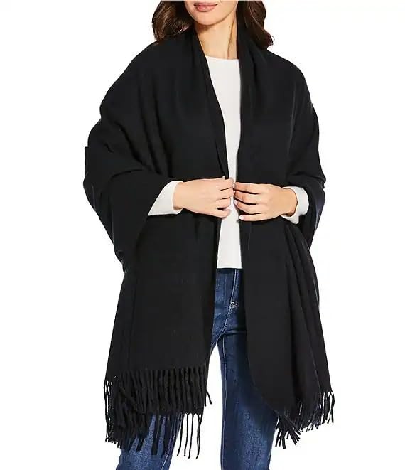 Winter Scarf for Women Ladies Cold Weather – Soft Warm Cashmere Feel Black