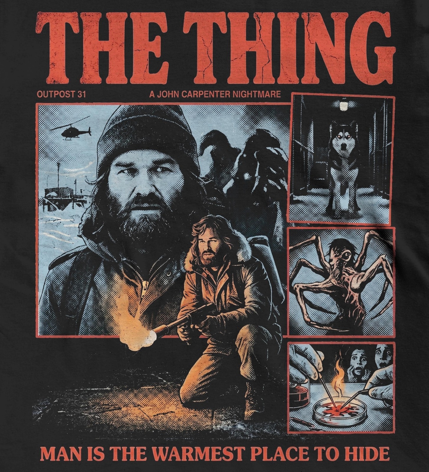 The Thing Movie Shirt, 80s Sci Fi Horror Tee, MacReady Film Lover Gift