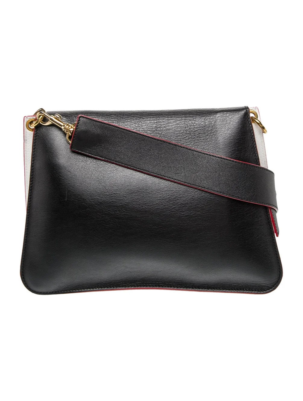 JW Anderson Medium Pierce Bag – Tri-Color Black, White & Red Leather Bag