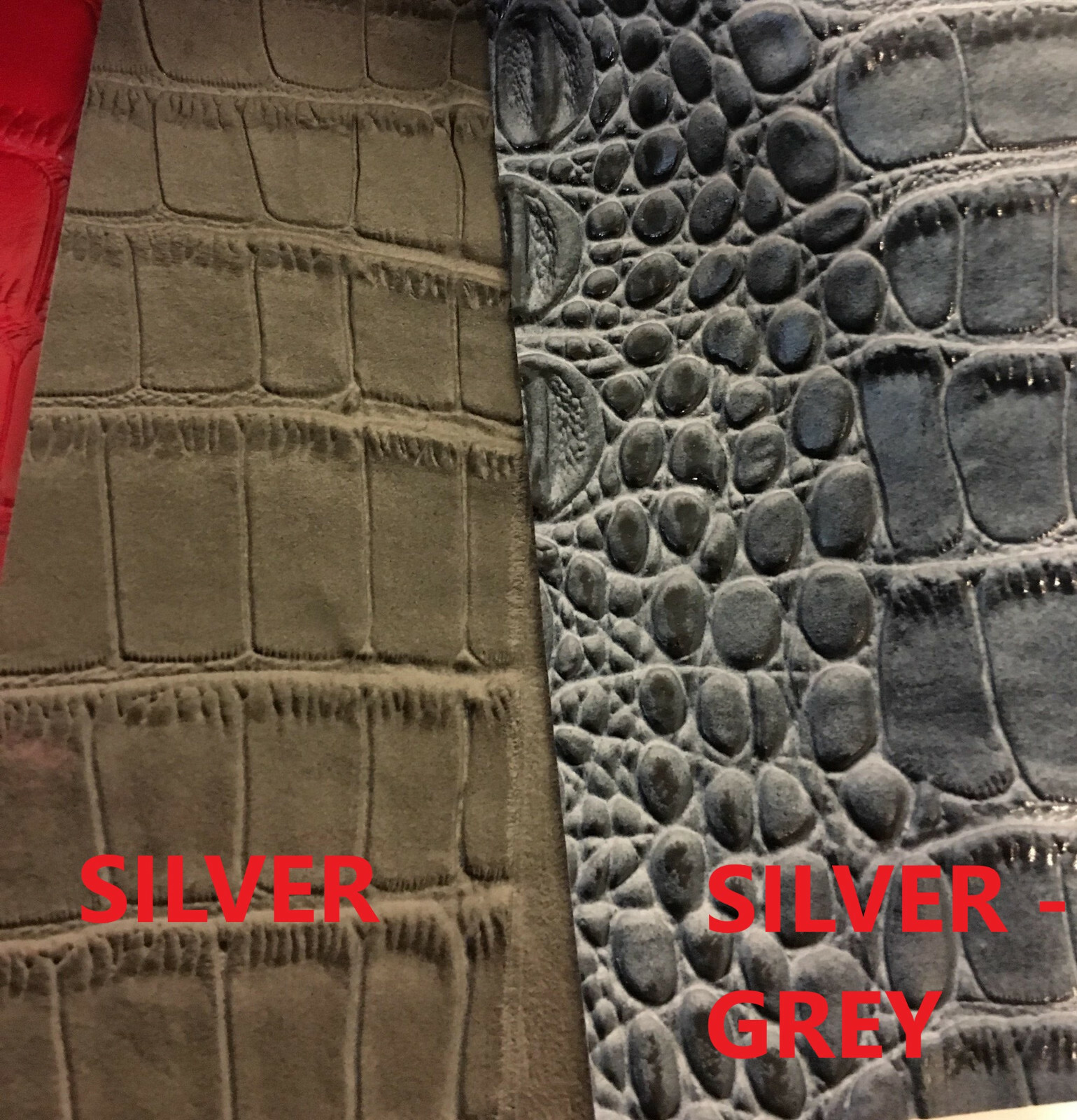 BIG NILE CROCODILE 3D Texture Faux Leather Upholstery Vinyl Fabric YARD