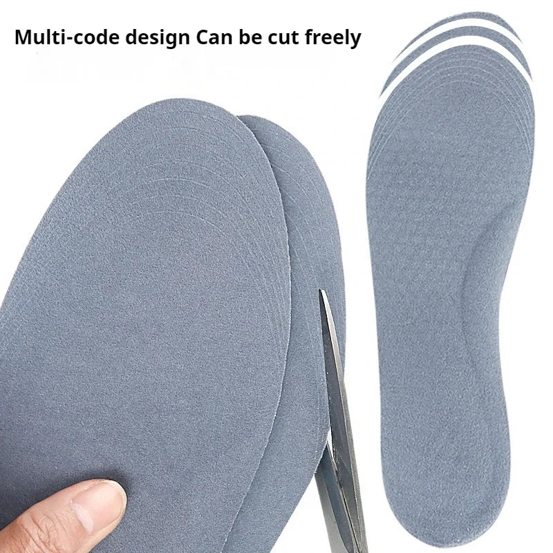 1 Pair Silicone Gel Soft Insoles Outdoor Sports Running Insole Elastic Shock-abs