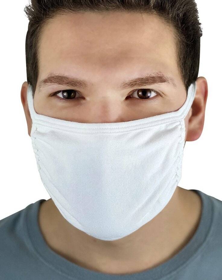 4-Pack Black White Cotton Adult Face Masks – Reusable Washable Unisex
