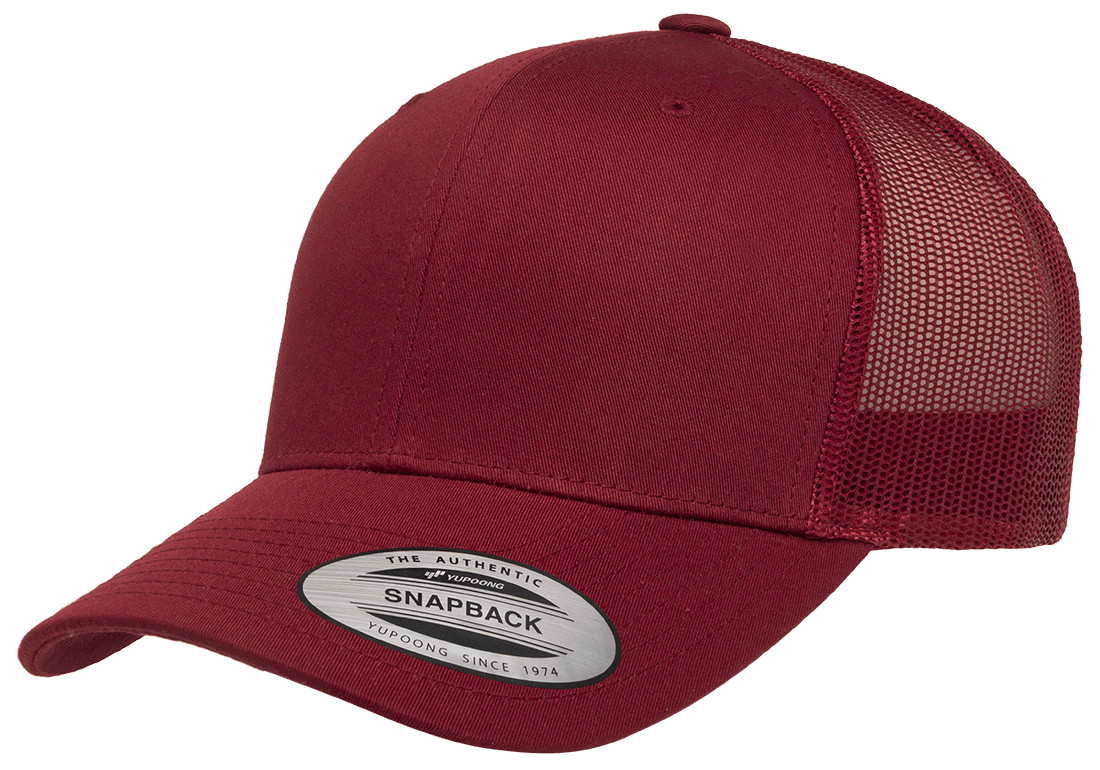 Yp Classics Retro Trucker Hat 6606 Blank Cap Snapback Hat Yupoong 6-Panel