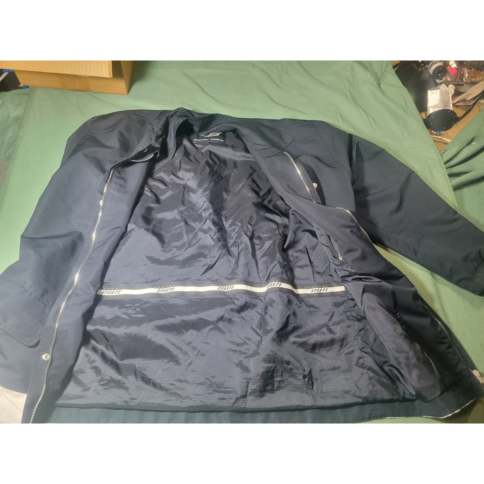 BOGNER SPORTS Men’s Navy Jacket XL Chest Water-Resistant Windcheater