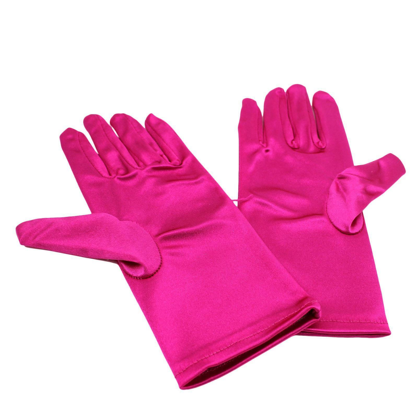 Women’s Short Opera Satin Gloves Wrist Banquet Gloves Valentine’s Day Bridal US
