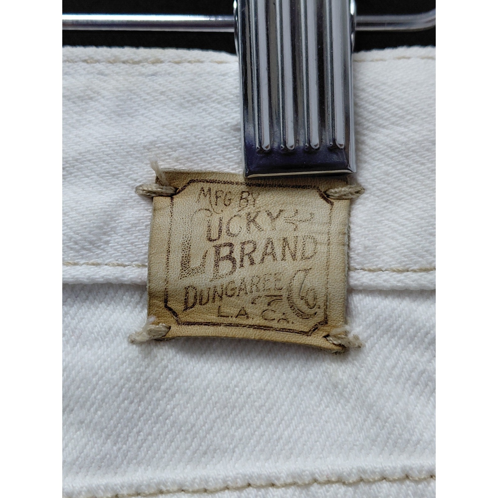 Lucky Brand Classic Rider Jeans Made in USA White Mid (10-12 in) Regular Size 4