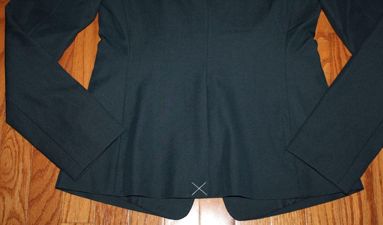 NWT Womens Ann Taylor Machine Washable 1-Button Blue Blazer Dark Navy Rinse *E1