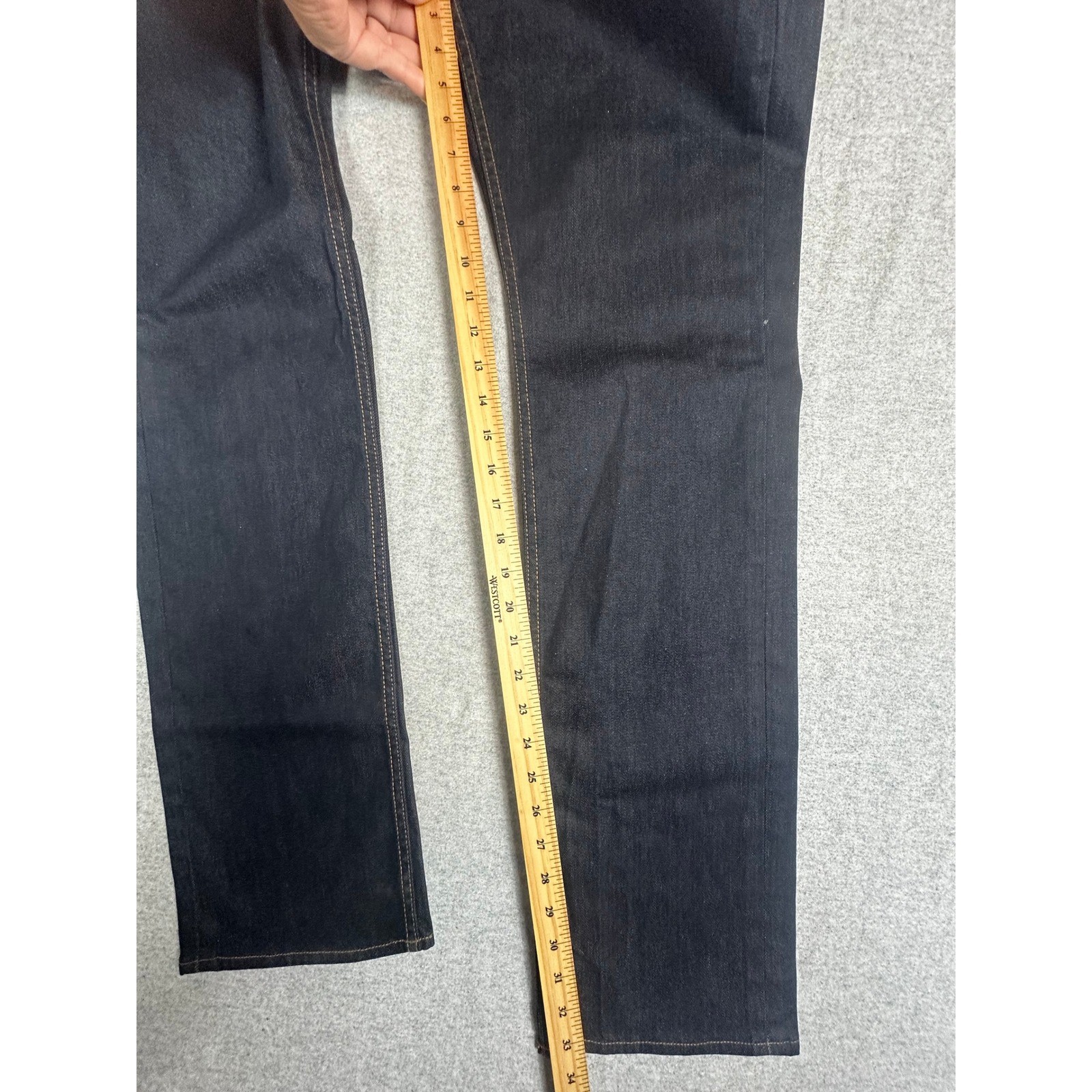 Hudson Byron Straight Jeans Mens 32×33 Indigo Dark Wash Denim M255DBG