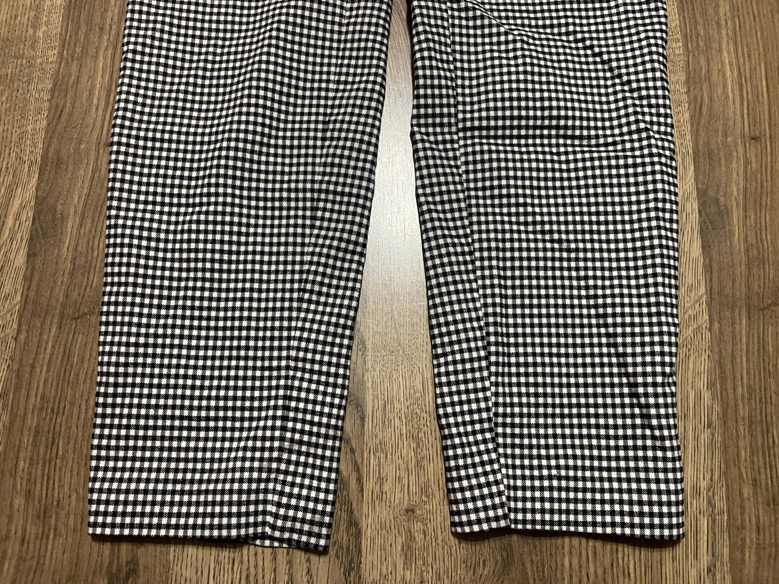 SOHO Pants, Women’s Size 8, Black White, Checkered, Flat Front