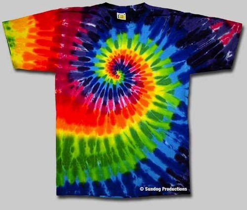 3XL Rainbow swirl Tie Dye Shirt – will not shrink – 3XL tie dye shirt
