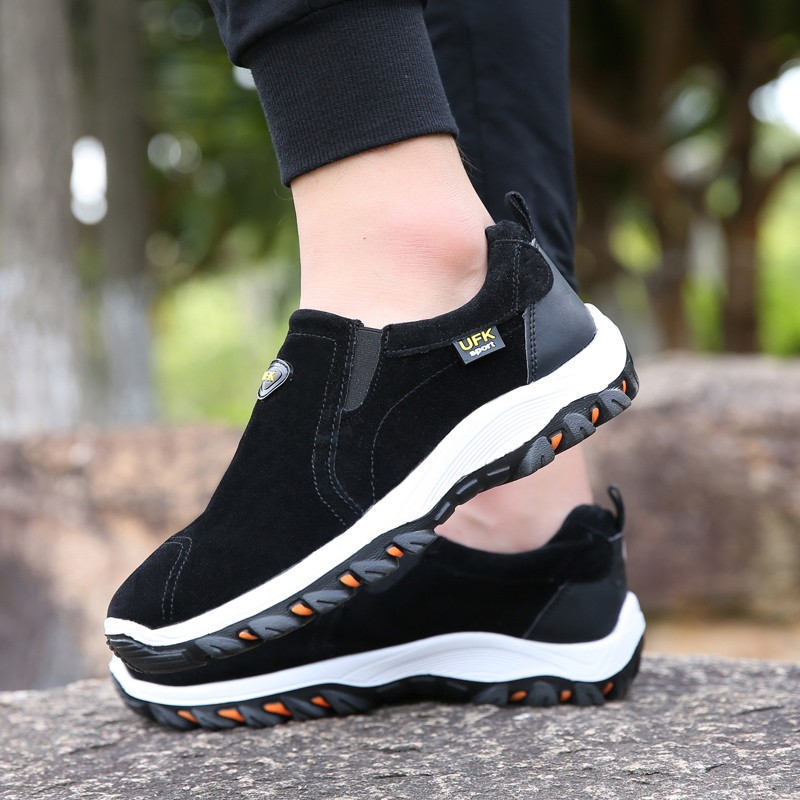 Men’s Slip On Athletic Shoes, Outdoor Hiking Sneakers, Casual Walking Footwear