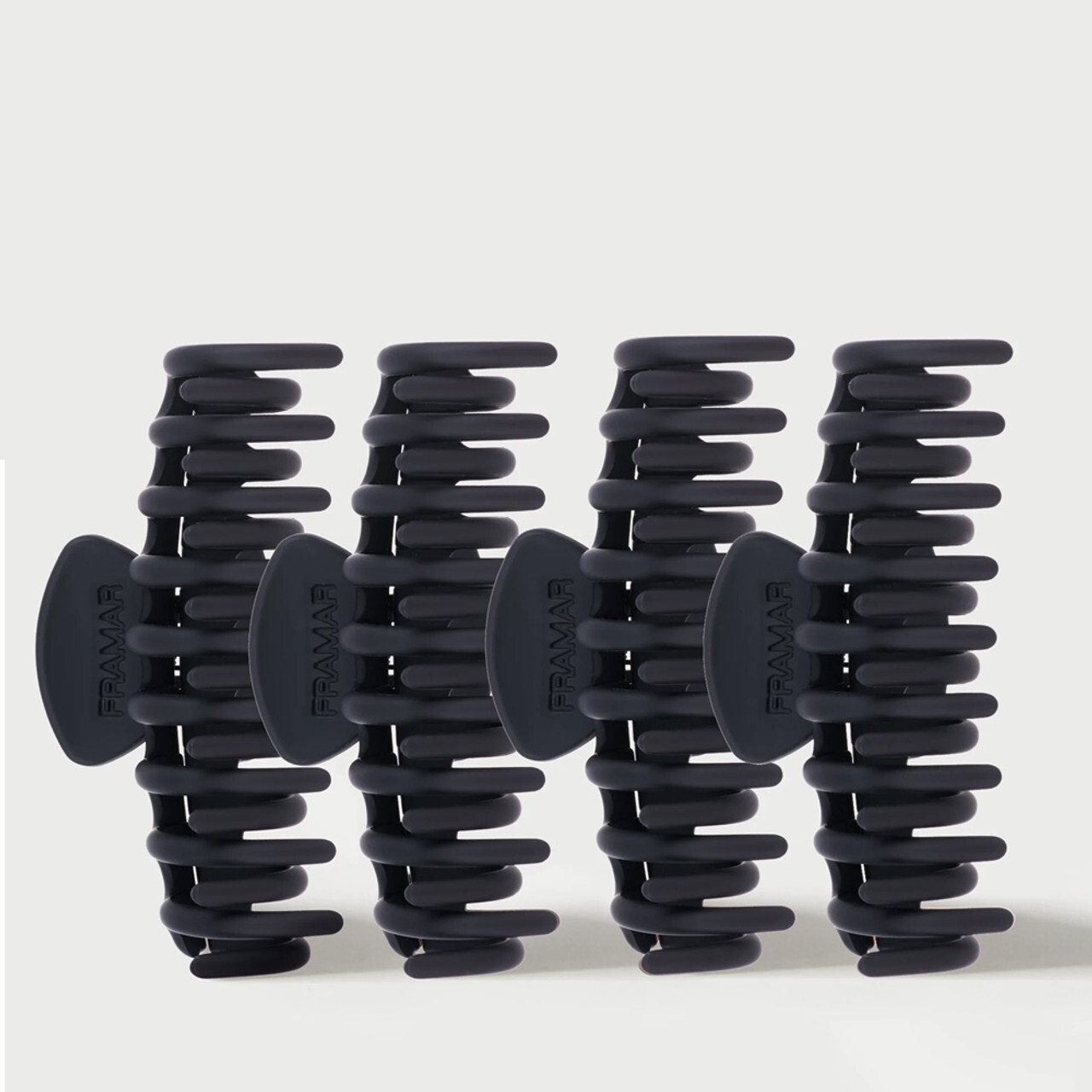 Large Hair Claw Clips for All Hair Types Hair – 4 Pack Black