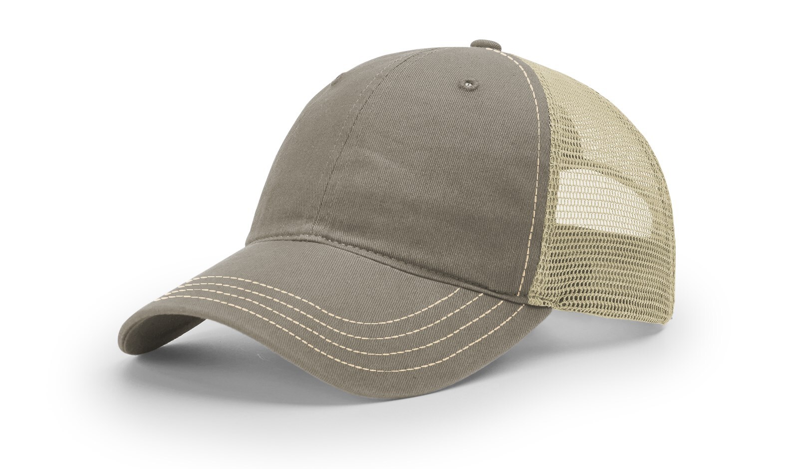 Richardson 111 Garment Washed Trucker Hat Unstructured Mesh Back Relaxed OSFM