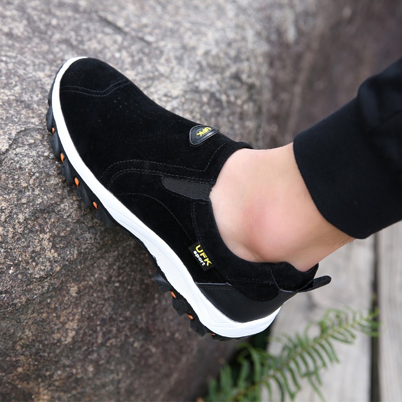 Men’s Slip On Athletic Shoes, Outdoor Hiking Sneakers, Casual Walking Footwear