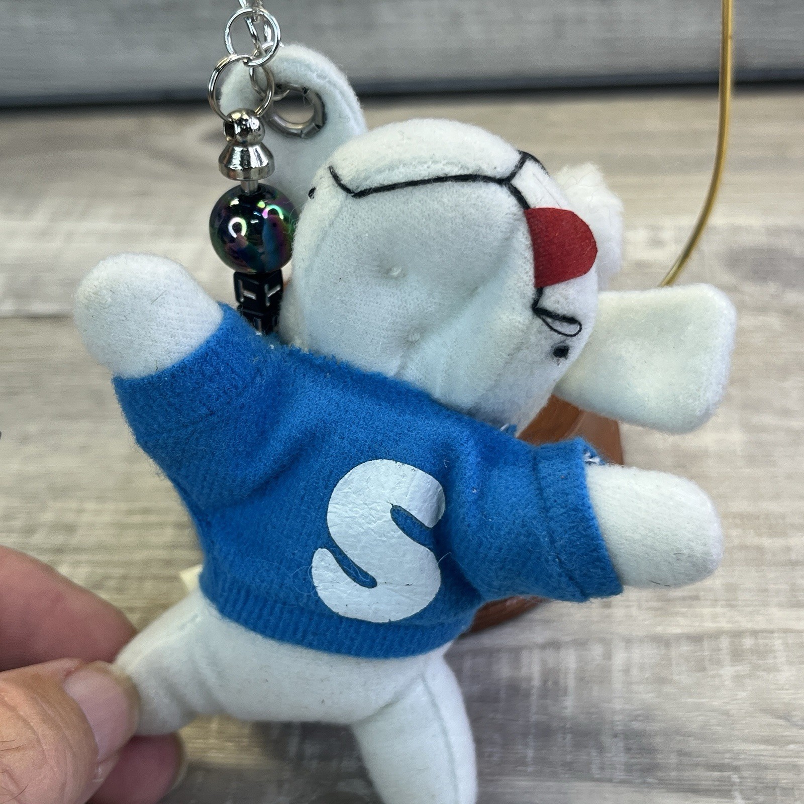 Slush Puppy Sweet OOAK Toy Bag Charm Keychain Handmade Ornament Vintage Plush