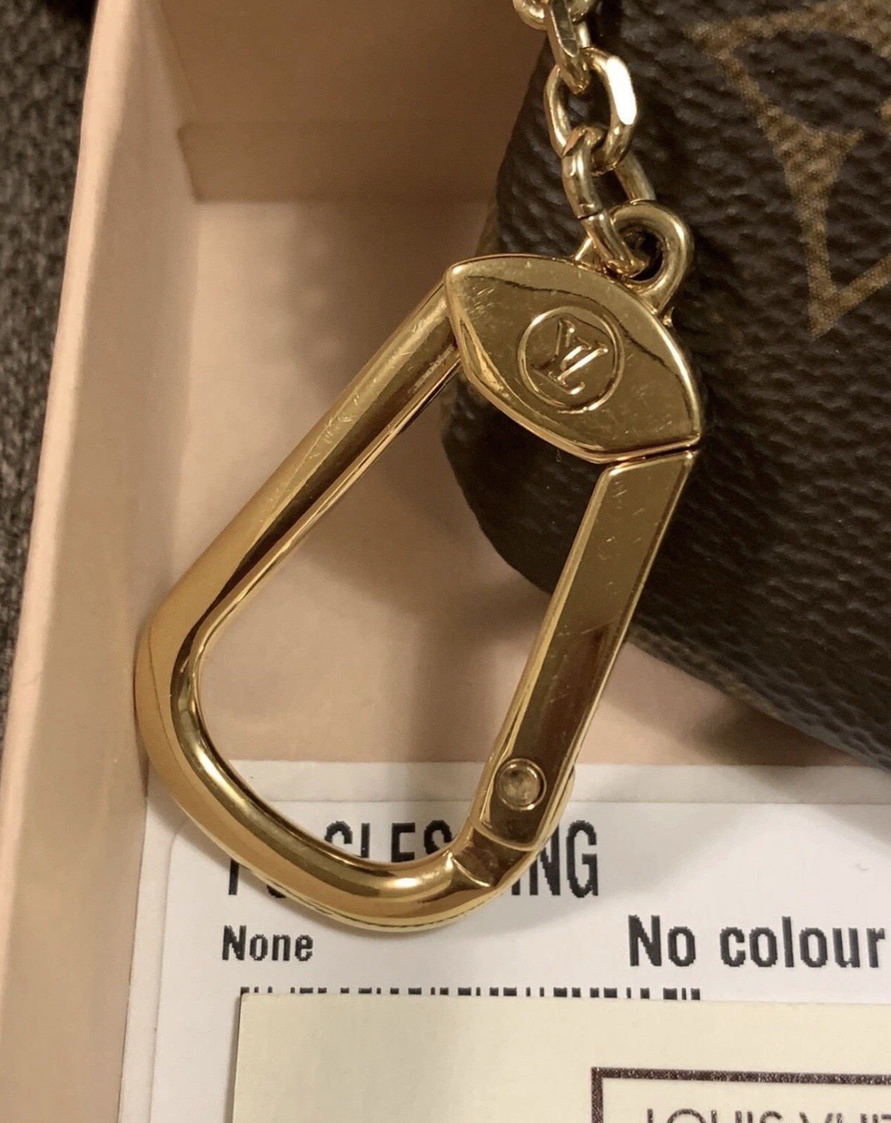Louis Vuitton Authentic Card/Key/Coin Pouch Brown Monogram (Brand New with Box)