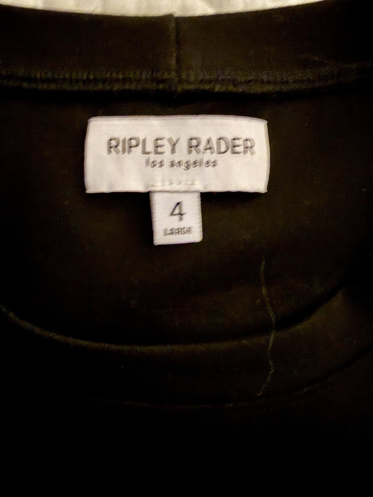 Ripley Rader Black Pointe Knit Big Shirt Black Size 4 XL