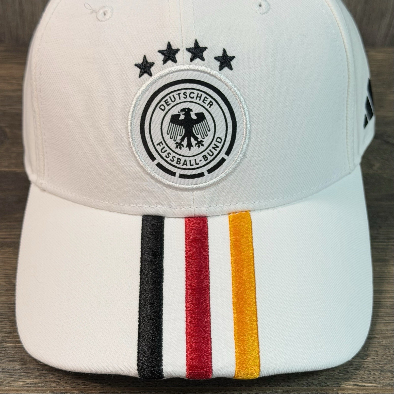 Adidas World Cup 2026 Team Germany Soccer Hat Cap OSFM Adjustable White KC6705