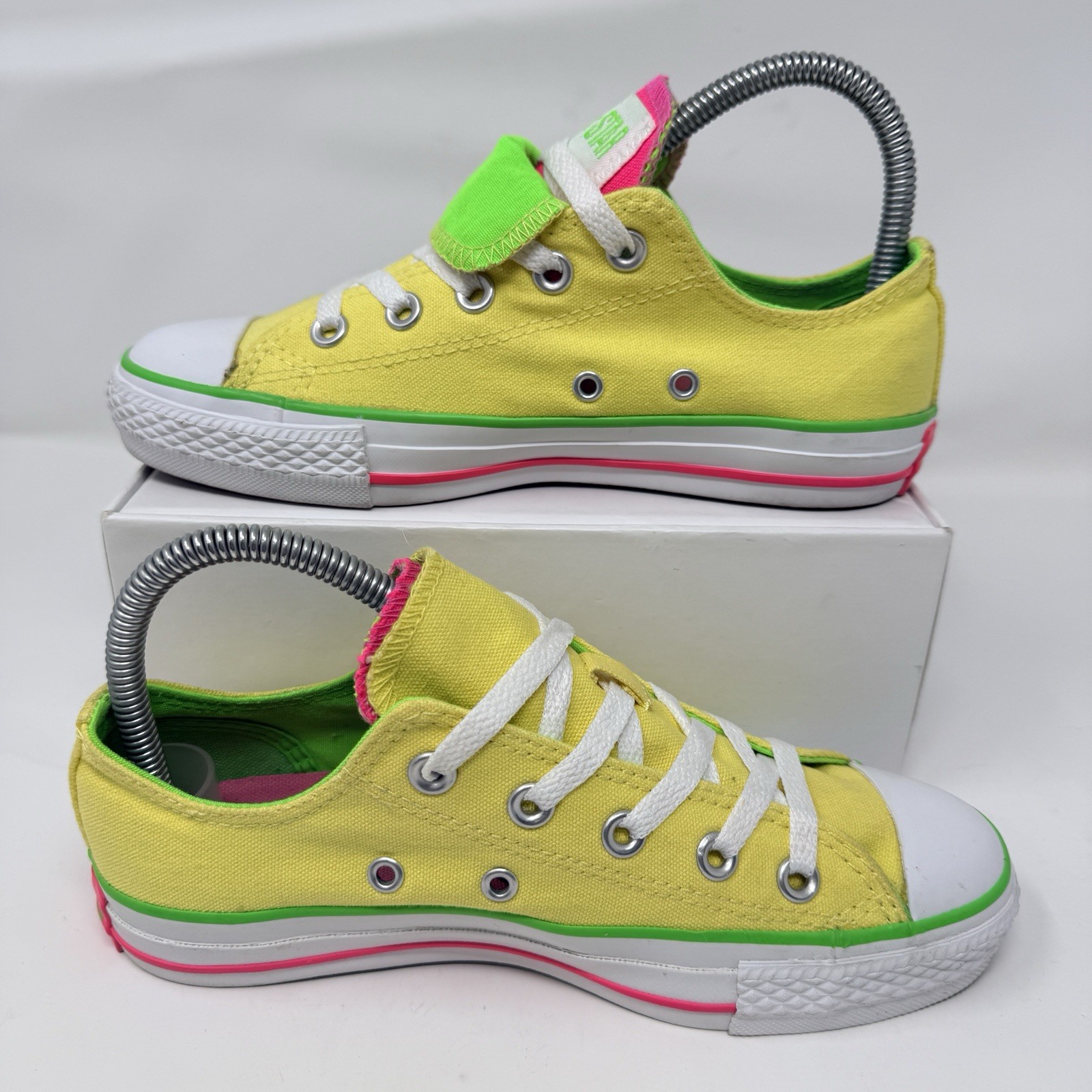 Converse Chuck Taylor All-Star Double Tongue Neon Sneakers Unisex Men 4 Women 6