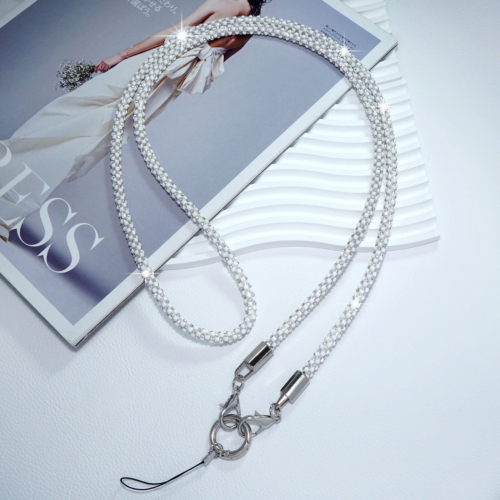 Adjustable Durable Multi-Color Stylish Rhinestone Phone Lanyard For Men Women