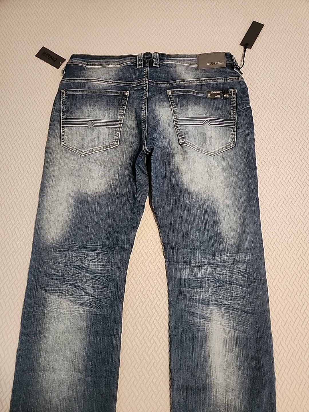 NWT $99 Buffalo David Bitton Jeans Evan-X slim strech vintage blue classic