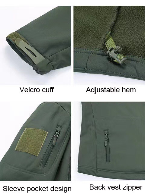 Mens Jacket Winter Military Tactical Waterproof Warm Soft Shell Windbreaker US