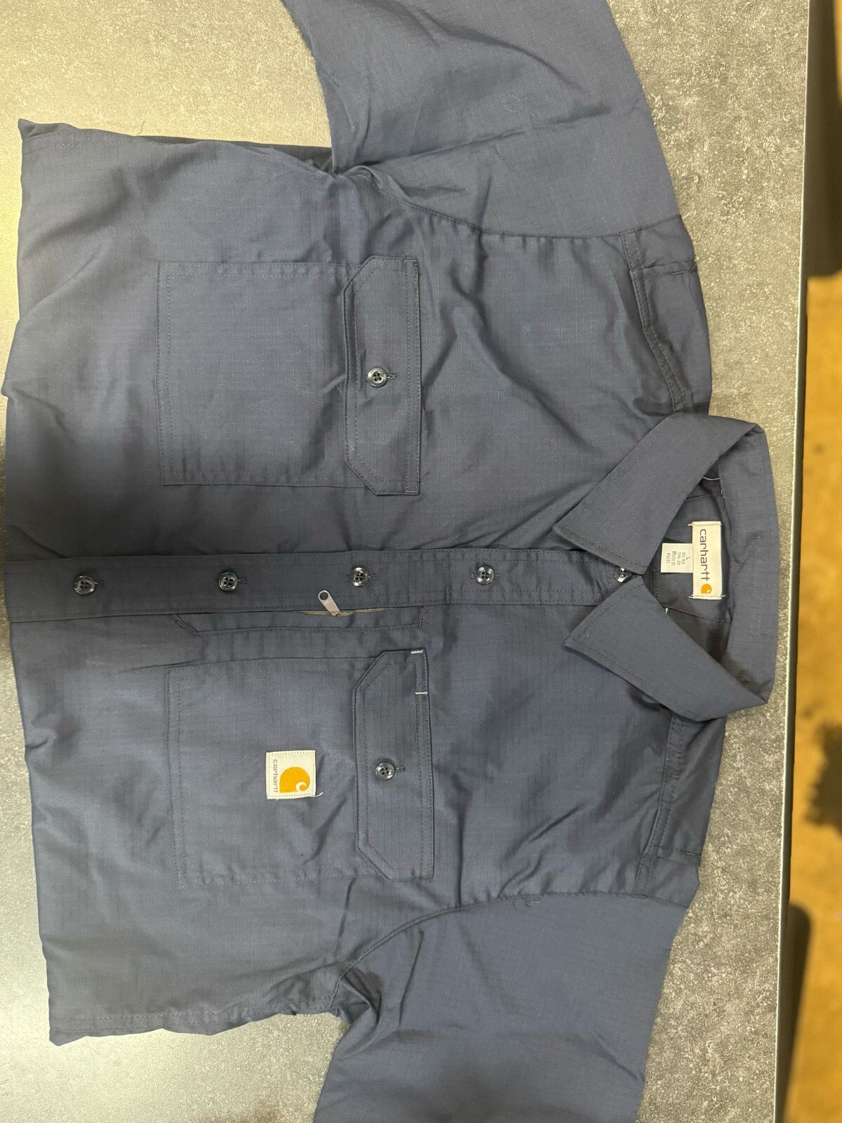 Carhartt Men’s Short Sleeve Shirt, Navy