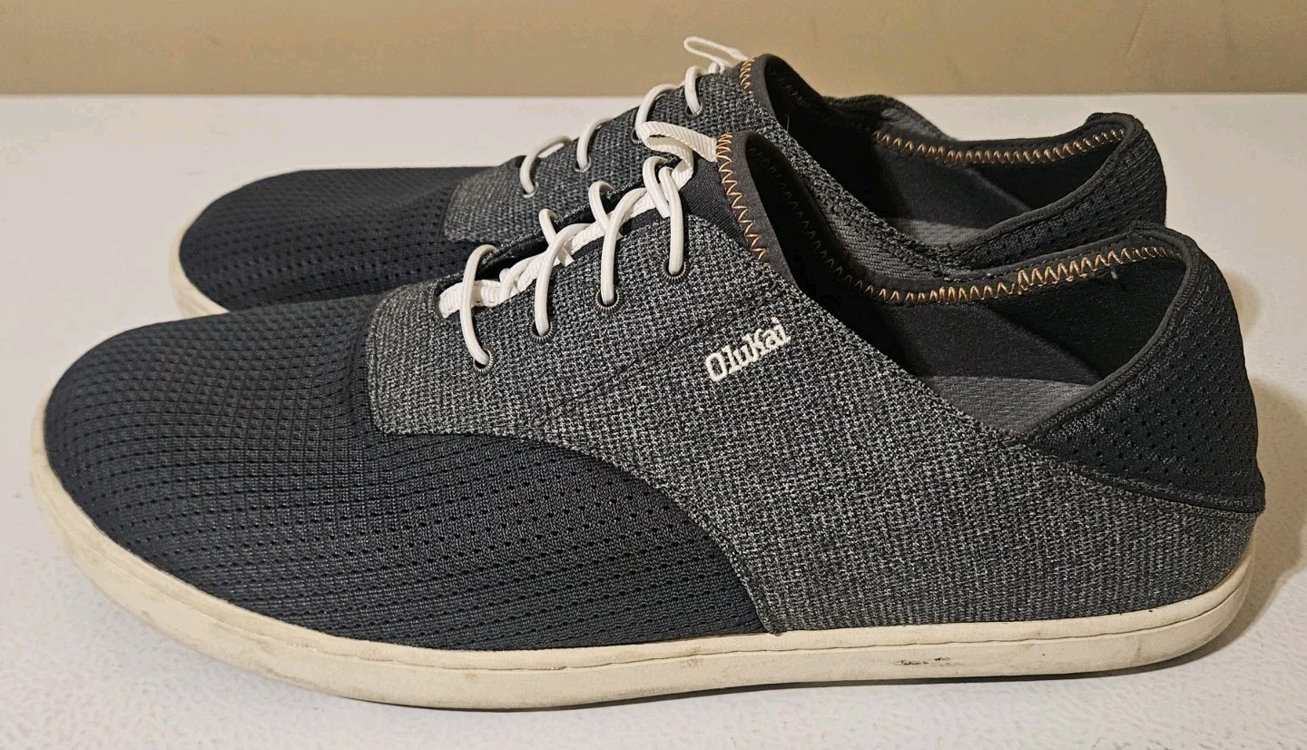 OluKai Men’s Nohea Moku Sneaker, Dark Shadow, 10283-6C6C US M 11.5