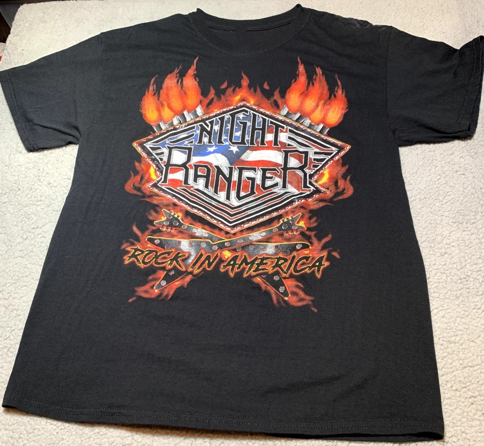 Vintage Night Ranger Band Rock In America Shirt Unisex Concert S – 5XL LO174