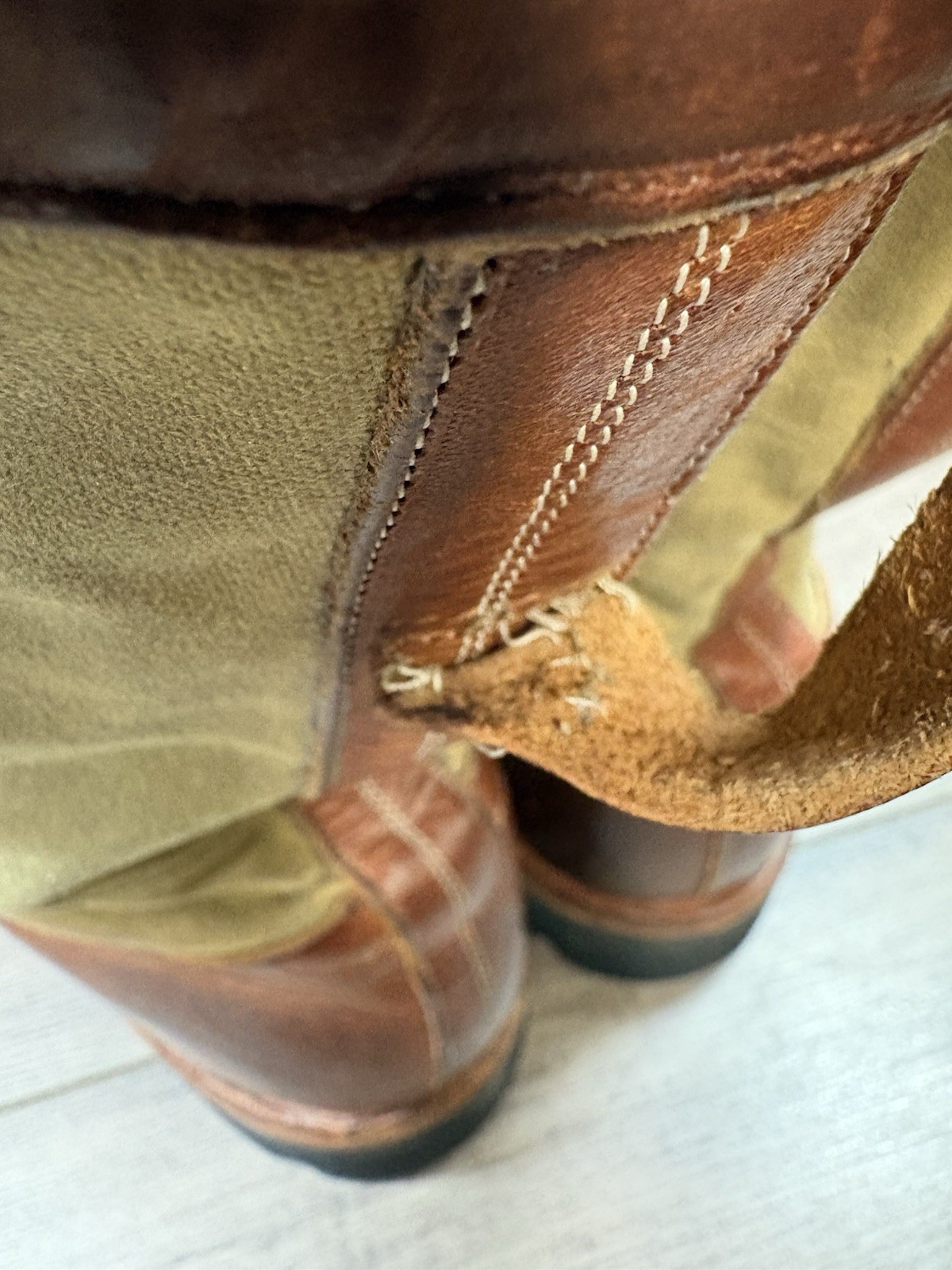 Timberland Boot Company Boots Brown Leather Vibram Mens Size 13