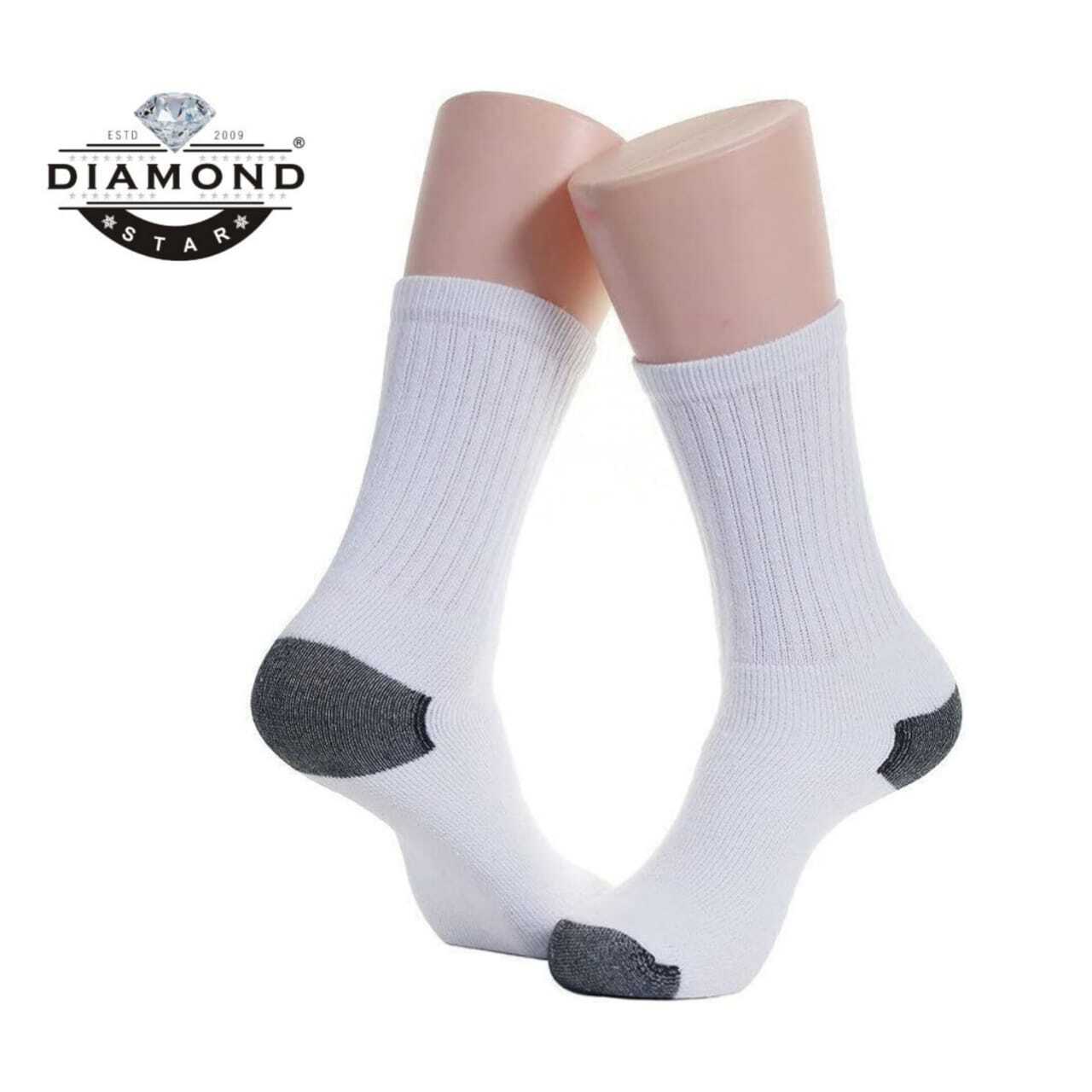 6-12 Pairs Men’s White Work Sports Athletic Crew Socks Cotton Size 9-11 & 10-13