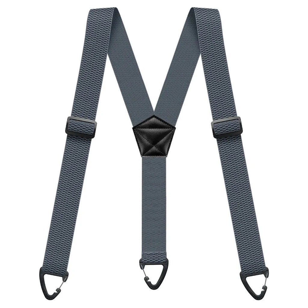 Heavy Duty Elastic Suspenders for Men Trouser Pants Braces Strap Work Belt