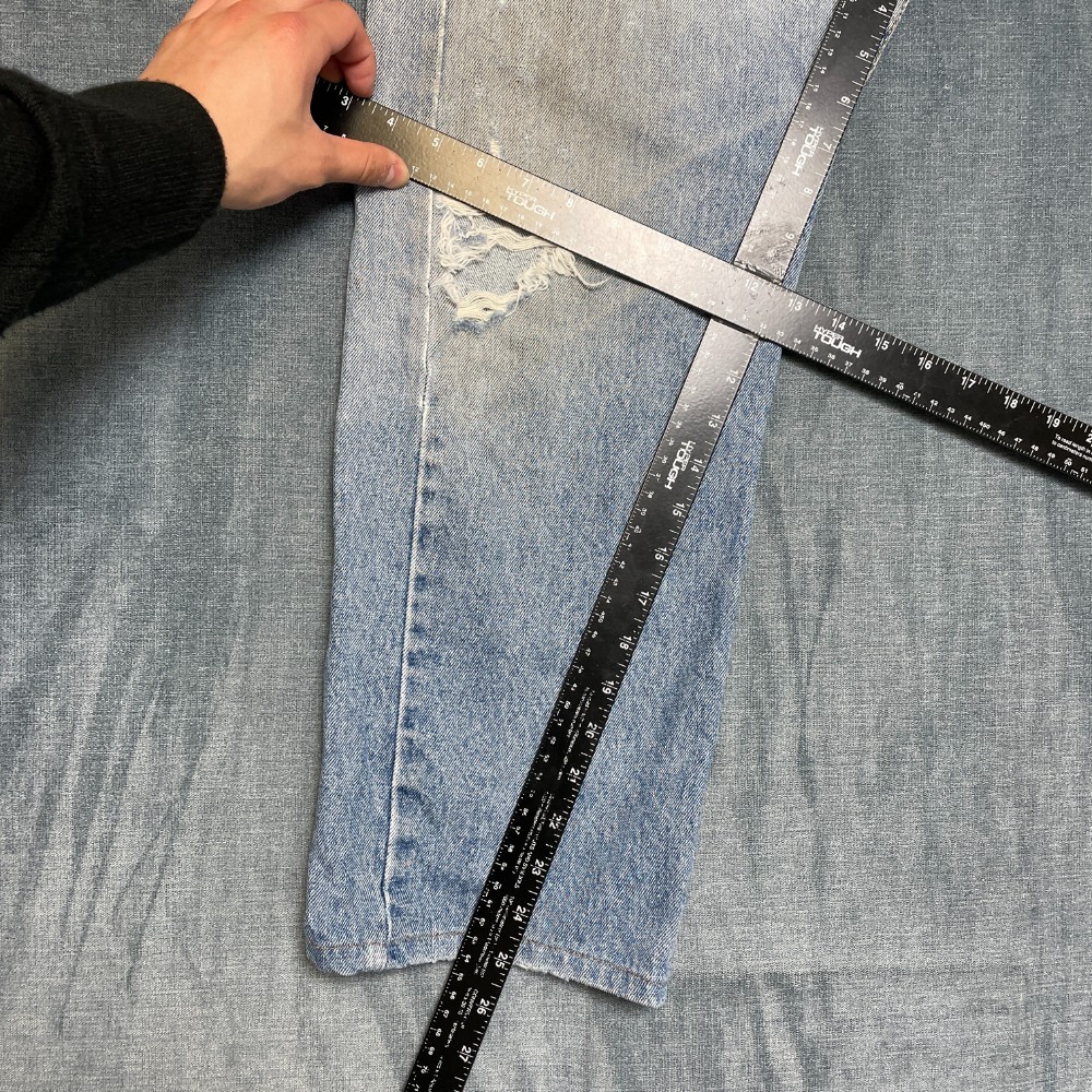 Levi’s Jeans Mens 34×29 Blue Denim Cotton Non Stretch 5 Pockets All Seasons