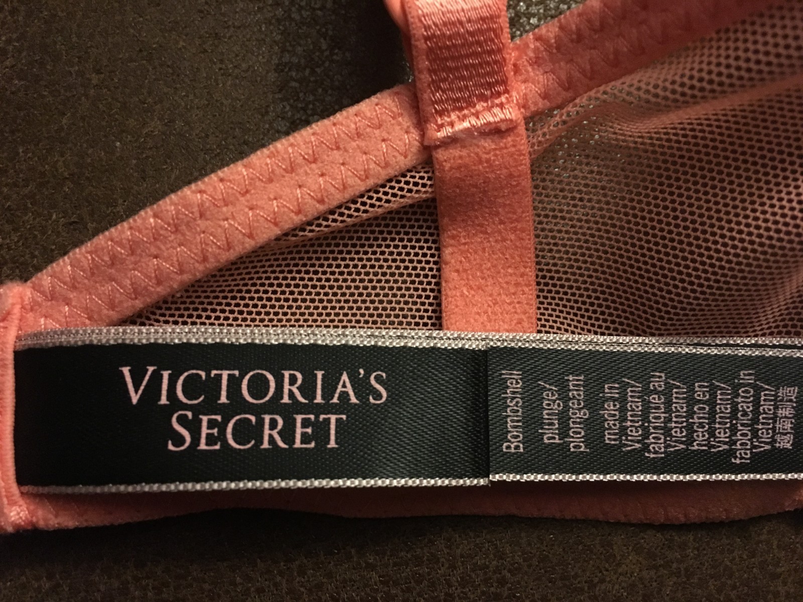 VICTORIA SECRET BOMBSHELL BRA ADD 2 CUP PLUNGE Super Push UP NEW Shine Strap