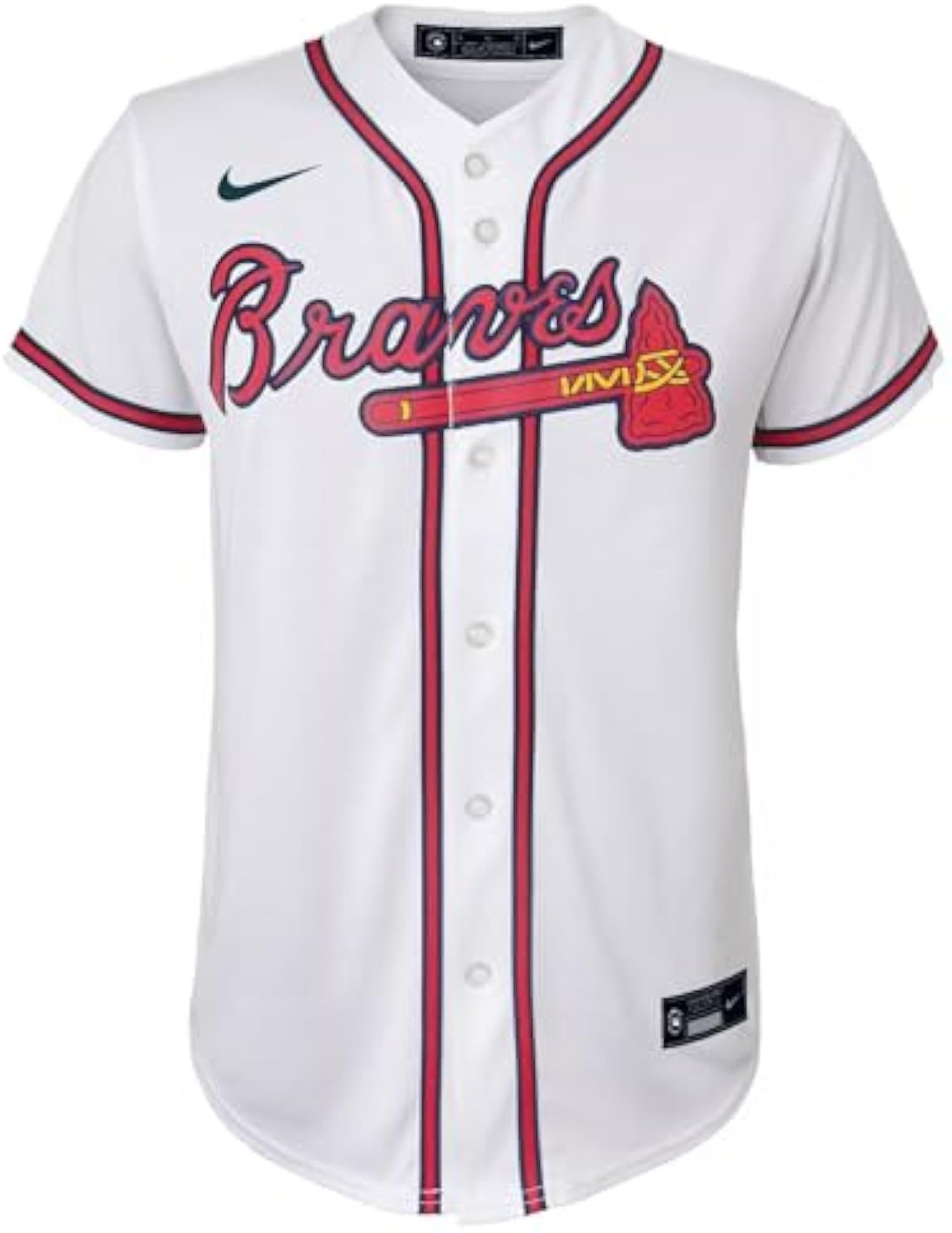 Nike Youth Atlanta Braves Matt Olson 28 White Home Cool Base Jersey (US, Alpha,