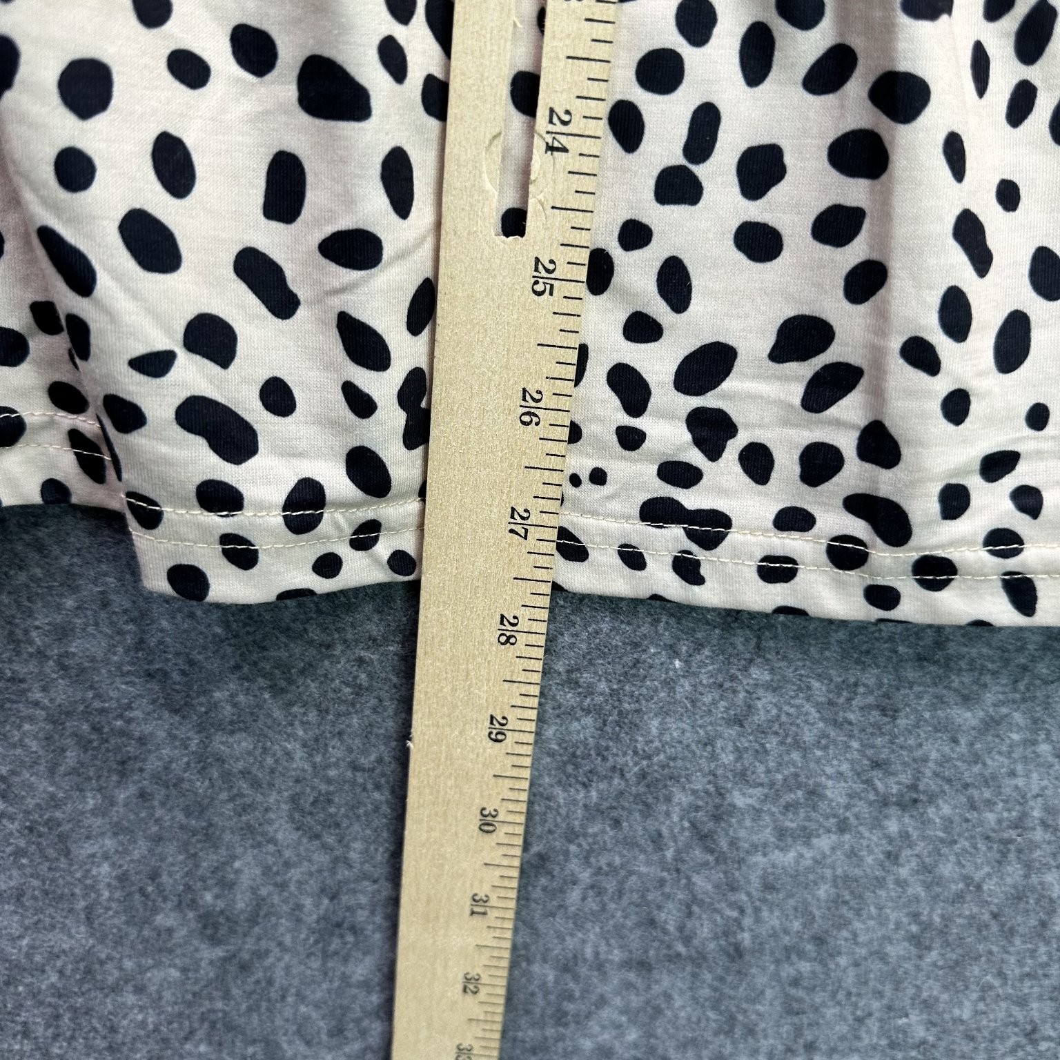 Women’s Beige Black Dalmatian Print Tank Top Small Polyester Spandex