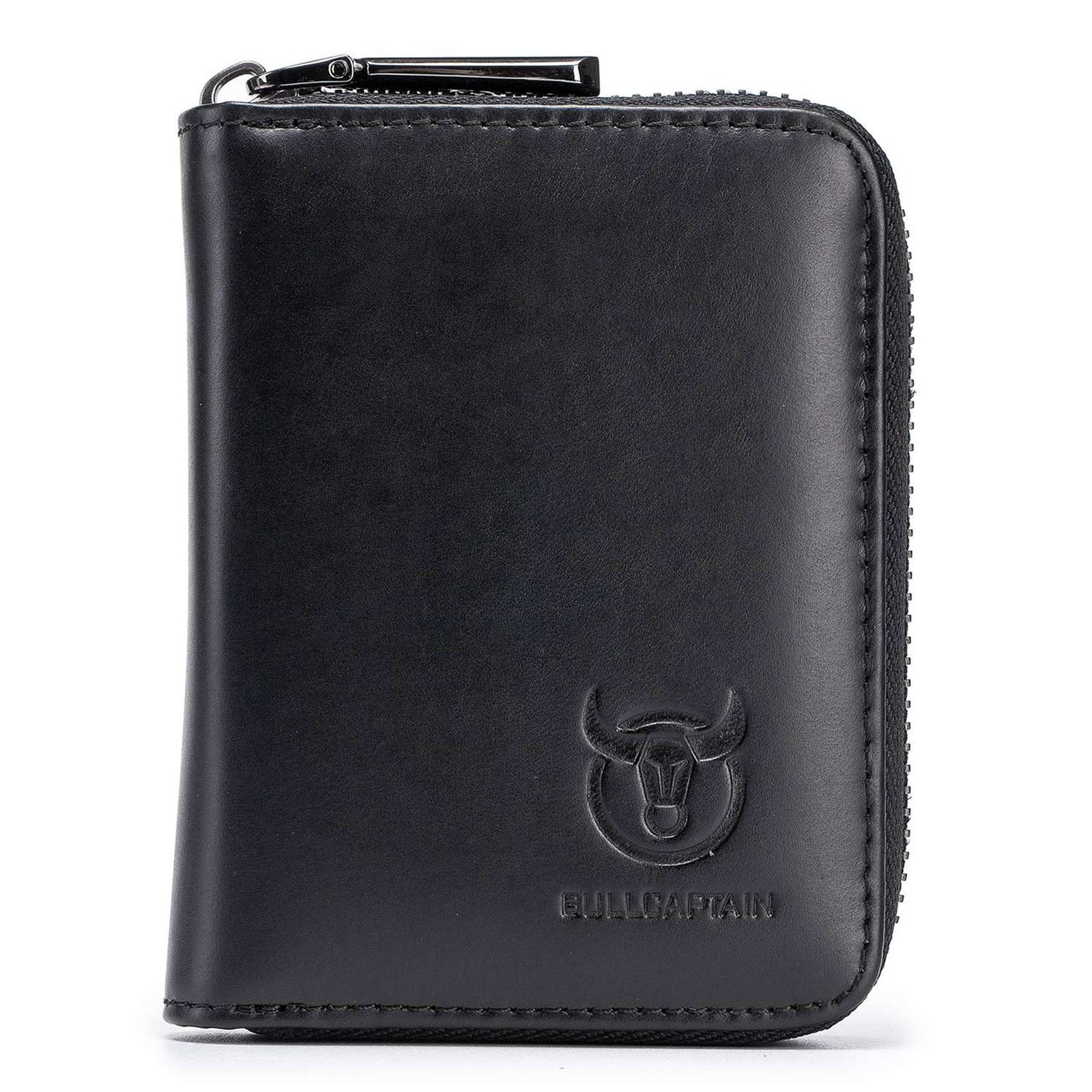 2X Leather Men Wallet Card Pack Zipper Card Case Holder Credit Card Bag6038