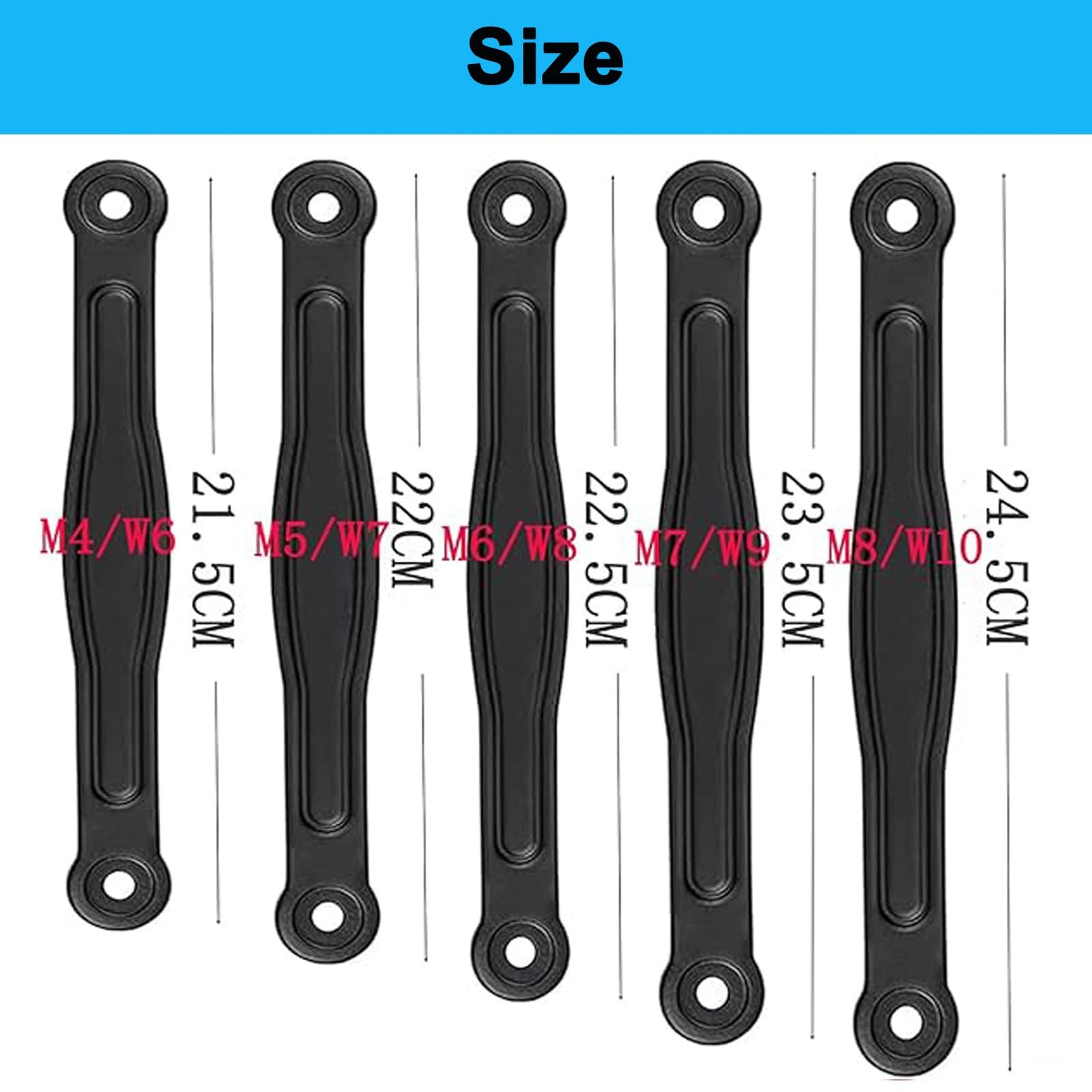 Koomduk Strap Replacement Parts for Clog Men and Women M6/W8-22.5CM, Black