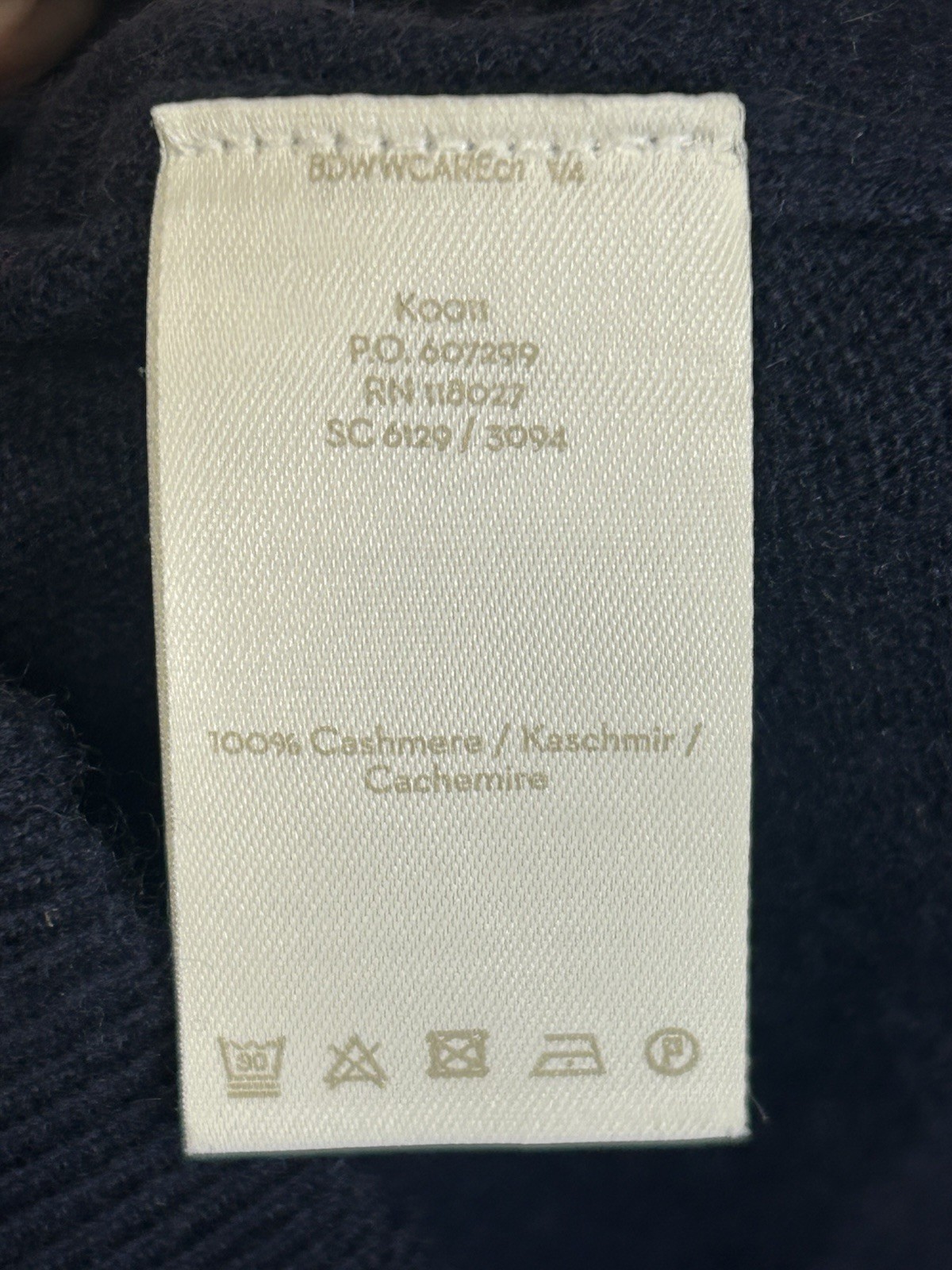 Boden Eva Blue 100% Cashmere Crew Neck Button Cardigan Sweater XS X-SMALL Women