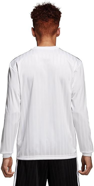 adidas Long Sleeve Jersey Men’s White T-Shirt Casual Tee