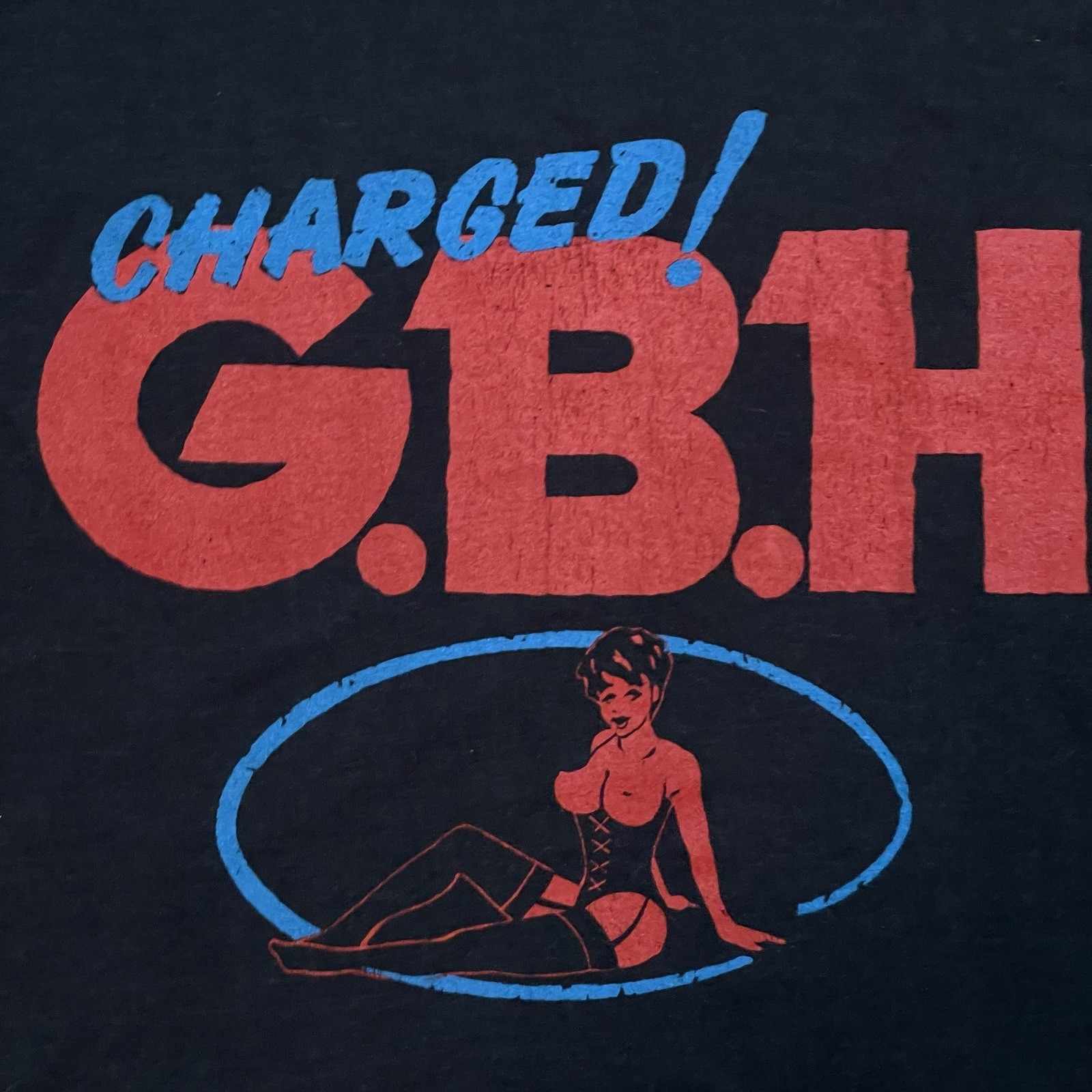 Vintage 80s GBH Shirt Band Tour Street Punk Hardcore UK 82 Size Medium/Large