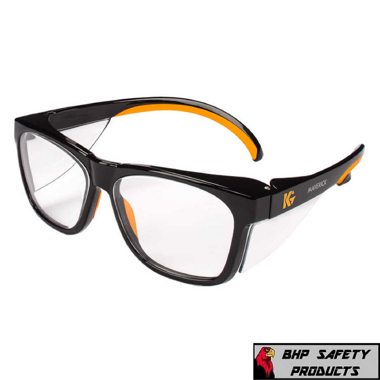KLEENGUARD MAVERICK ANTI-FOG SAFETY GLASSES w/ INTEGRATED SIDE SHIELDS (1 PAIR)
