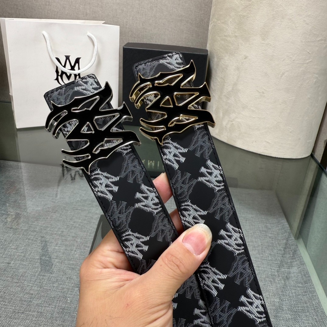 AMIRI’s Latest Viral Hit: Reversible Cowhide Leather Belt (3.8 cm Width)