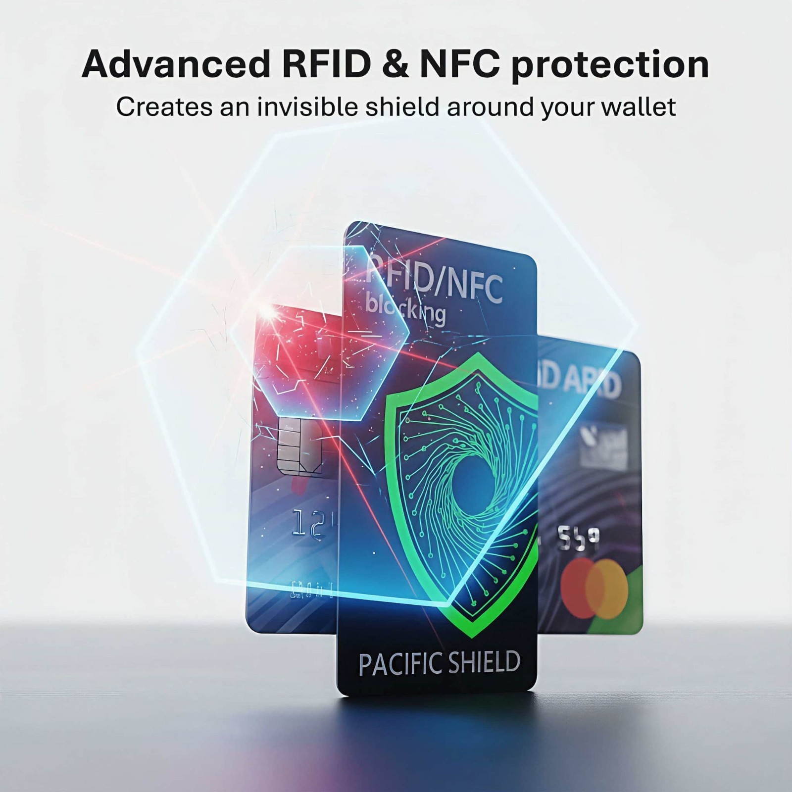 RFID Blocking Card (2 Pack) Identity Protection Wallet Credit Cards Debit ID NFC
