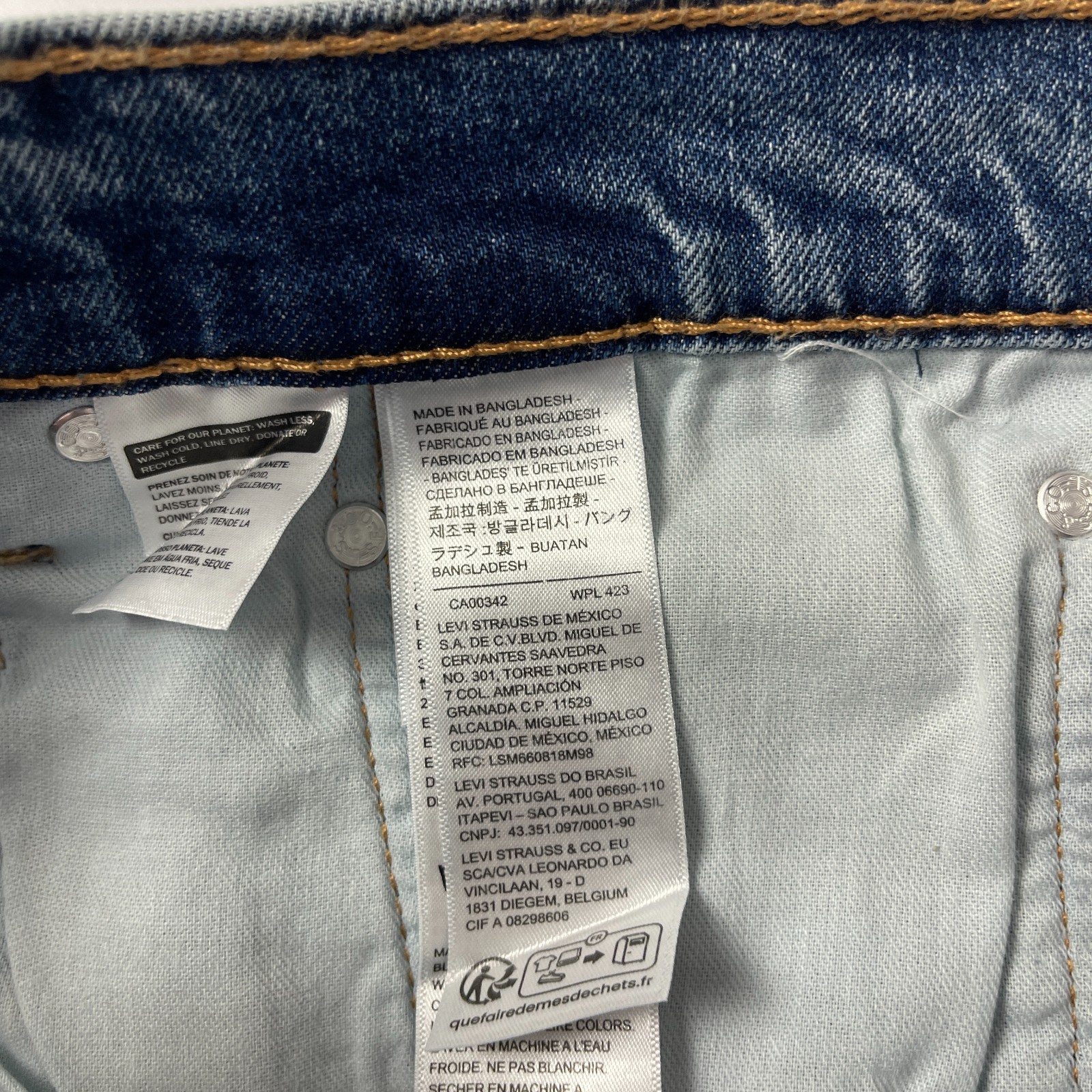 Levis 512 Jeans Mens 36×34 Blue Slim Taper Light Wash Denim Preppy Minimalist