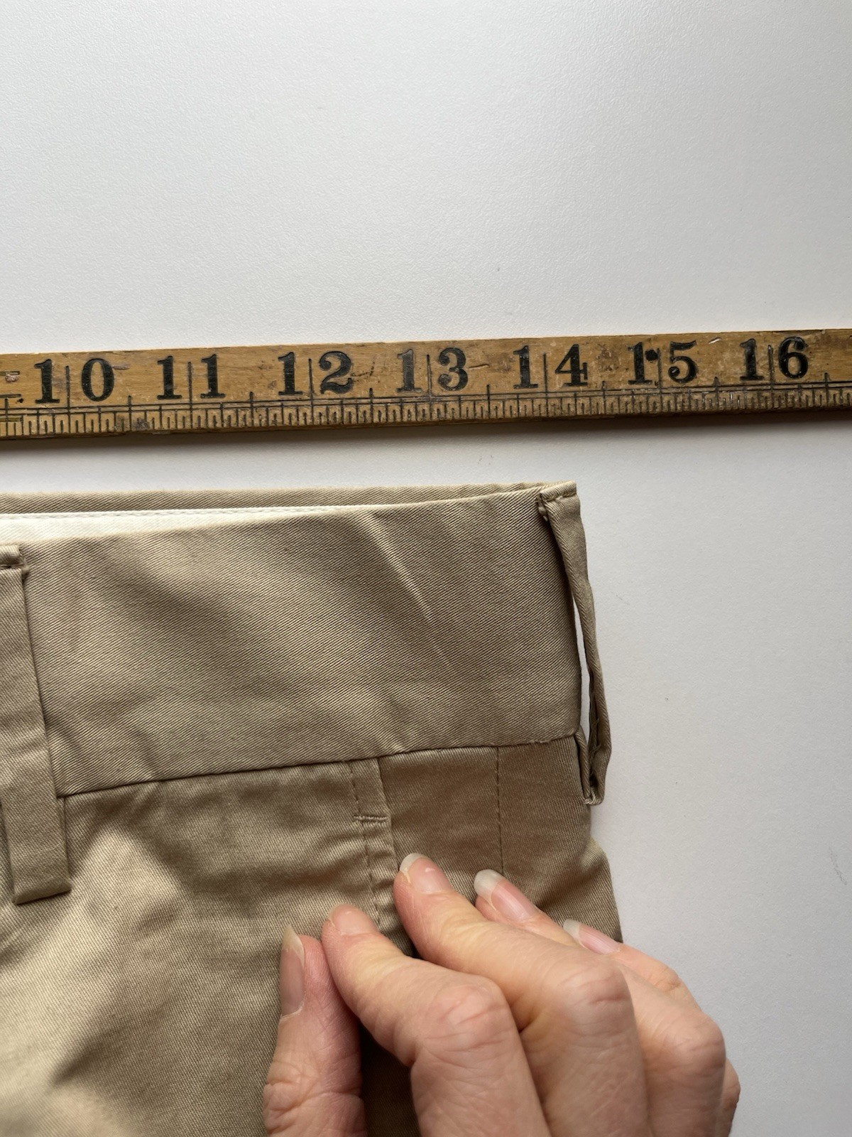 Entre Amis Chino Trousers Mens Size W28 L29 Beige Cotton Stretch Made in Italy