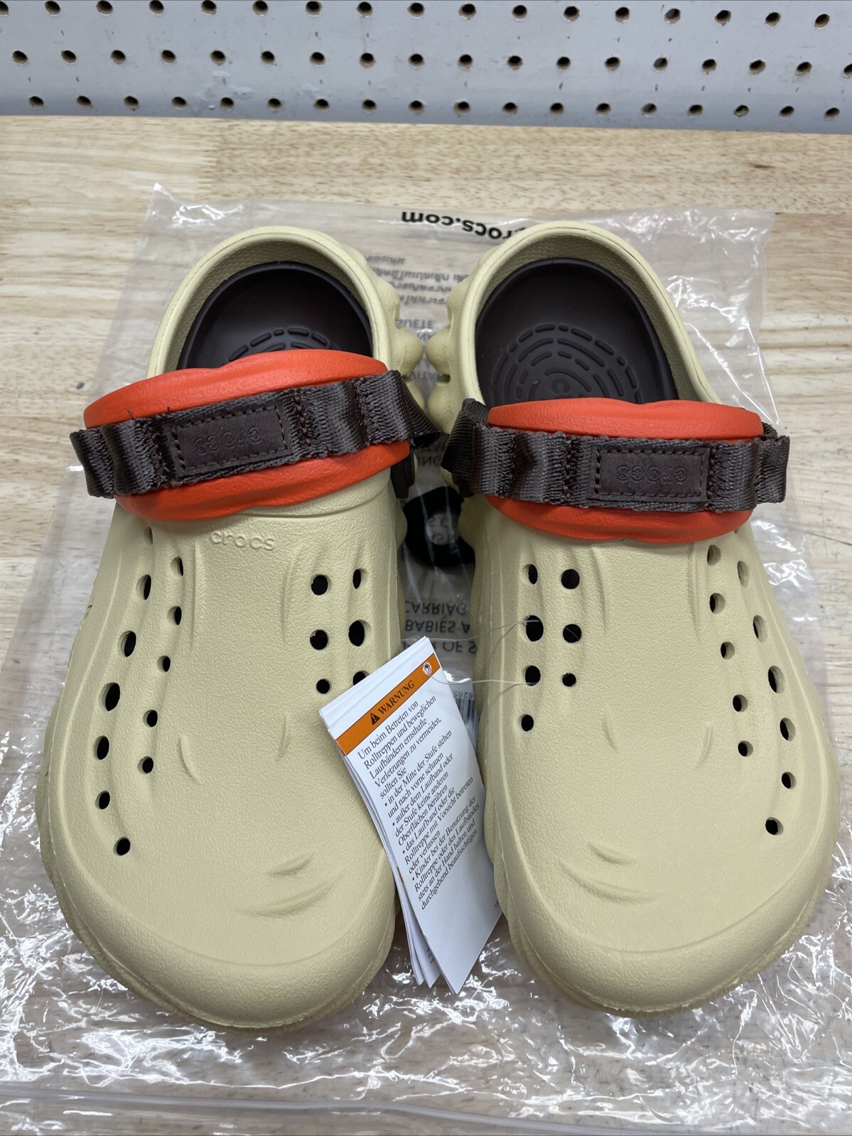 Crocs Echo Clog Sesame Unisex Slip On Comfort 207937-0HX New Multiple Sizes