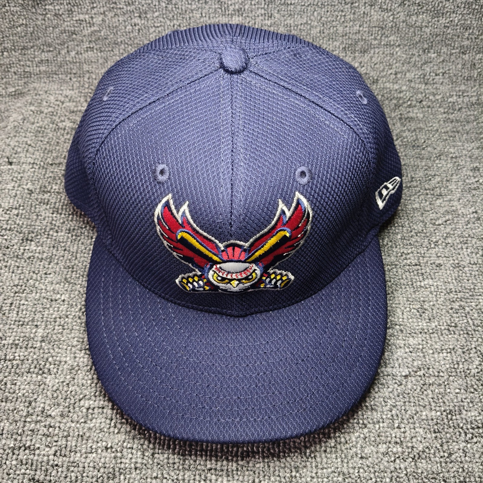 New Era MiLB Owl Mascot 59FIFTY Fitted Navy 7 5 8 Hat