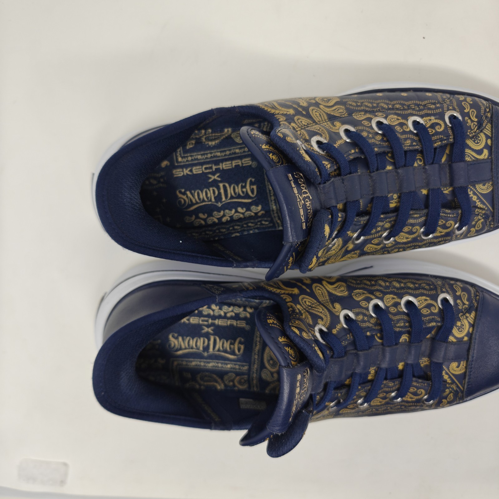 Skechers x Snoop Dogg Snoop One Double G Slip-Ins Size 10 Navy Gold