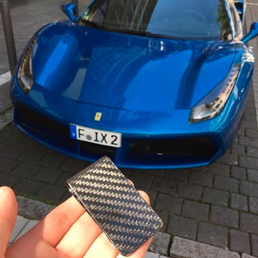 Carbon Fiber Money Clip for Men, RFID Blocking, 5 year warranty